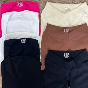 3 OQQ bodysuits + 3 OQQ shorts